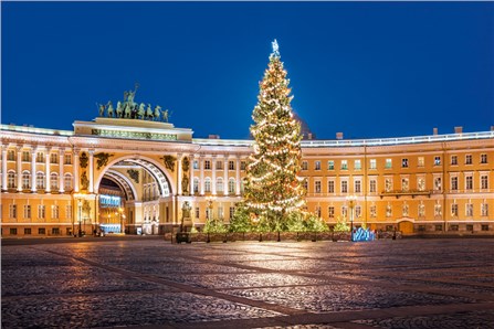 Пешеходный маршрут «Новогодние краски  Петербурга»