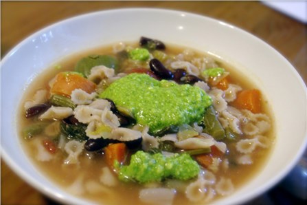 Овощной суп с рожками